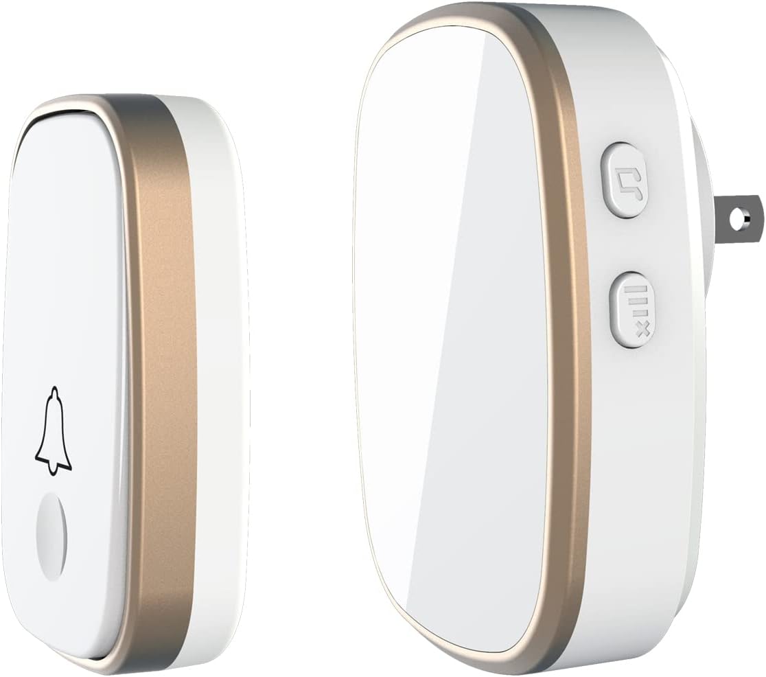 1,000ft Range Wireless Doorbell: Loud & Customizable Chimes