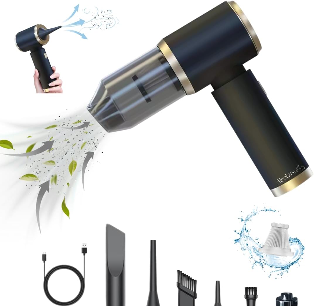 AireLux 20000PA Cordless Car Vacuum - Powerful Suction