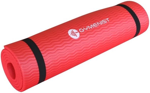 GYMENIST Thick NBR Yoga Mat - Comfortable & Durable