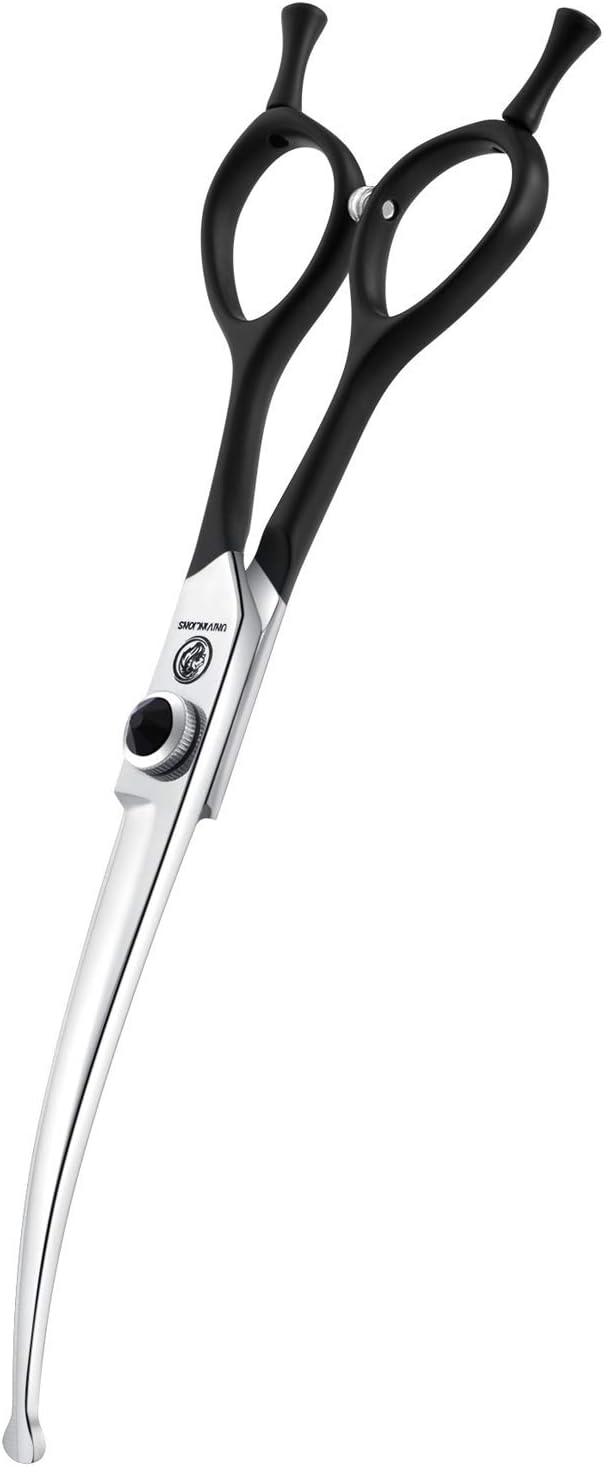 Curved Dog Grooming Scissors for Safe Trimming and Cutting