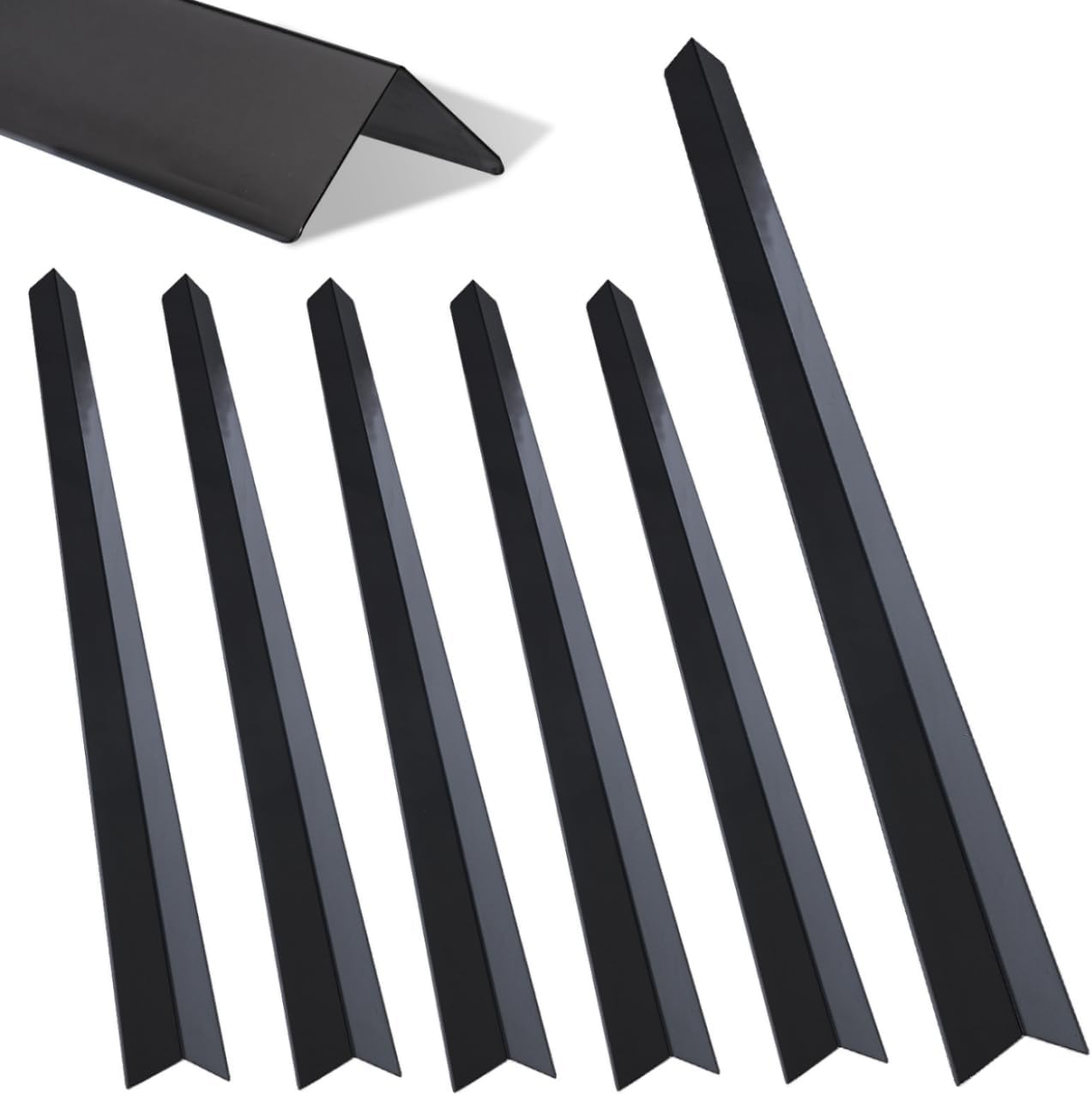 6-Piece Thickened Stainless Steel Wall Corner Guards for Protection