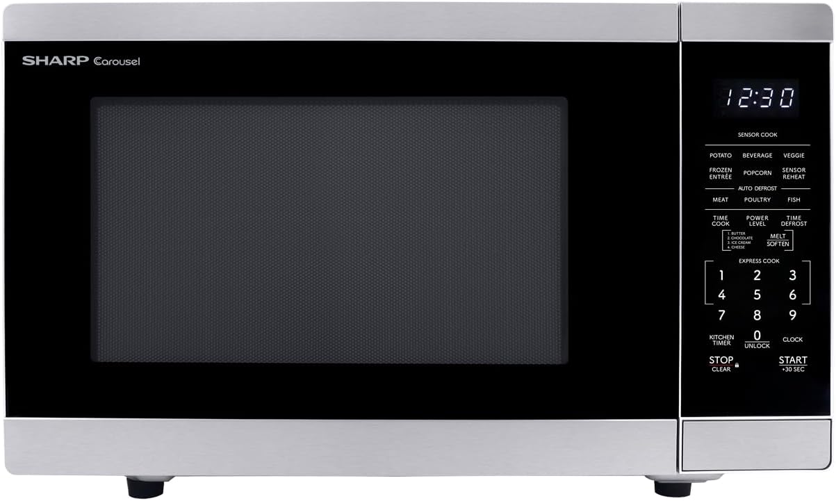 Sharp 1100W Microwave: Orville Redenbacher's Certified Popcorn Maker