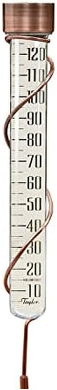 Taylor Heritage Collection Glass Rain Gauge for Accurate Measurement
