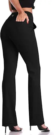 DAYOUNG Bootcut Yoga Pants for Women with Tummy Control
