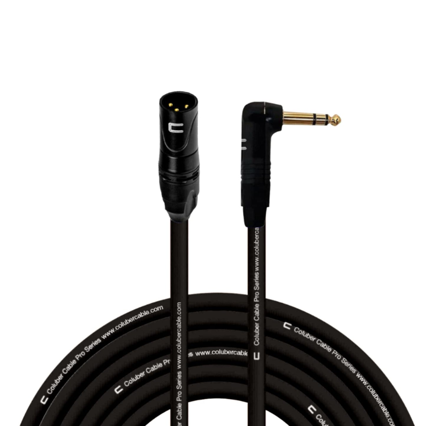 Balanced XLR Cable Male to Right Angle 1/4in TRS - 50 Feet