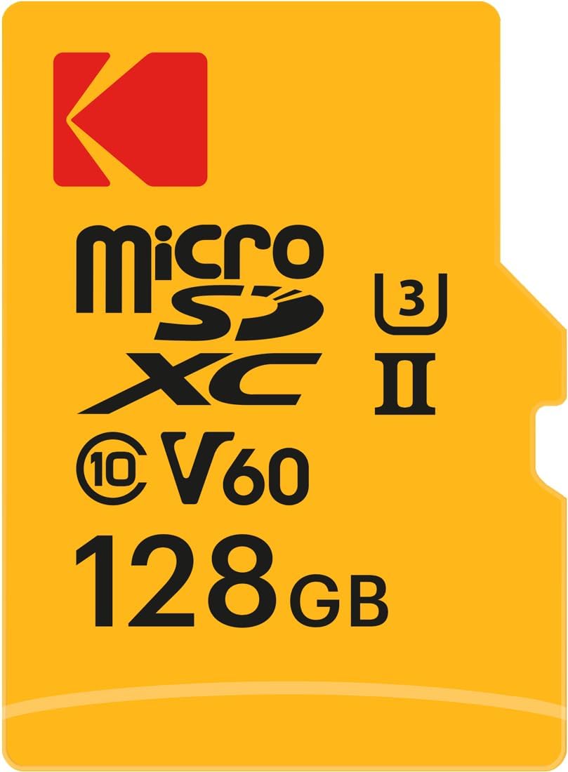 Kodak MicroSD Card 128GB UHS-II Ultra Fast for 4K/8K Video