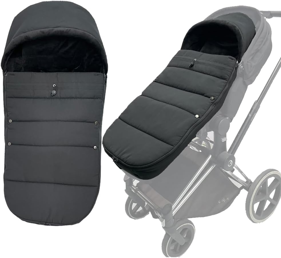 Stroller Warm Footmuff for Cybex Priam, Mios, Balios - Black
