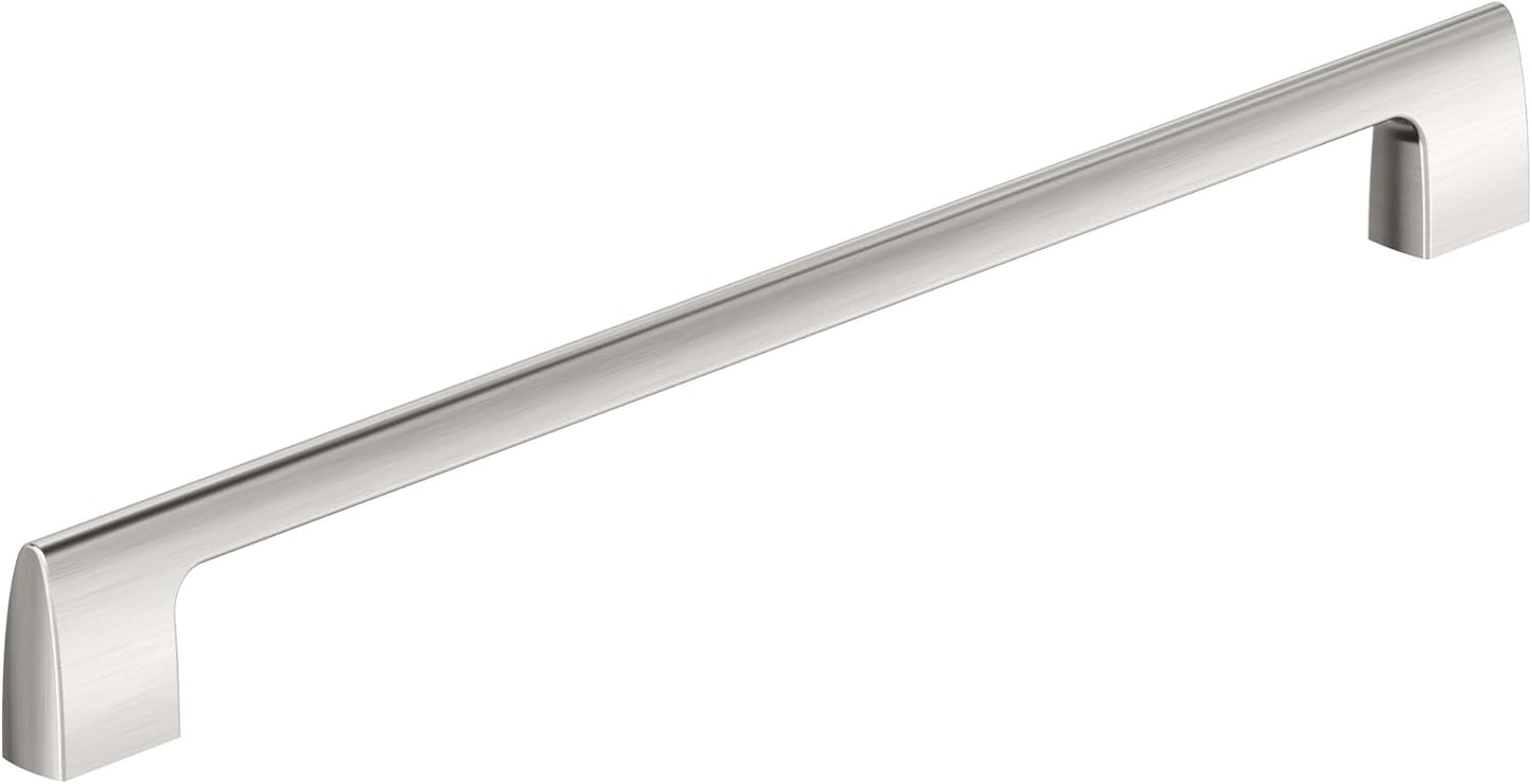 Amerock Riva Satin Nickel Cabinet Pull for Modern Interiors