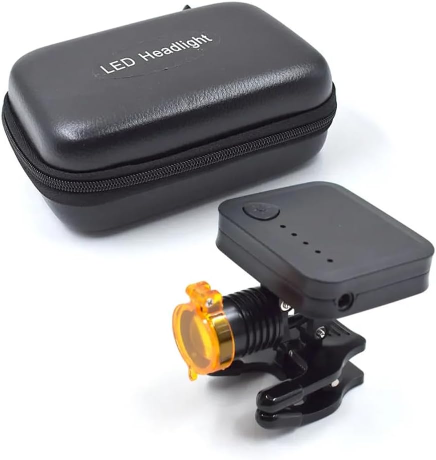 Powerful LED Headlight for Dental Loupes - Wireless Medical Spotlight