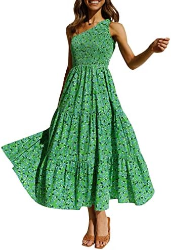 ZESICA Women's Bohemian Summer Floral Print Midi Dress Review