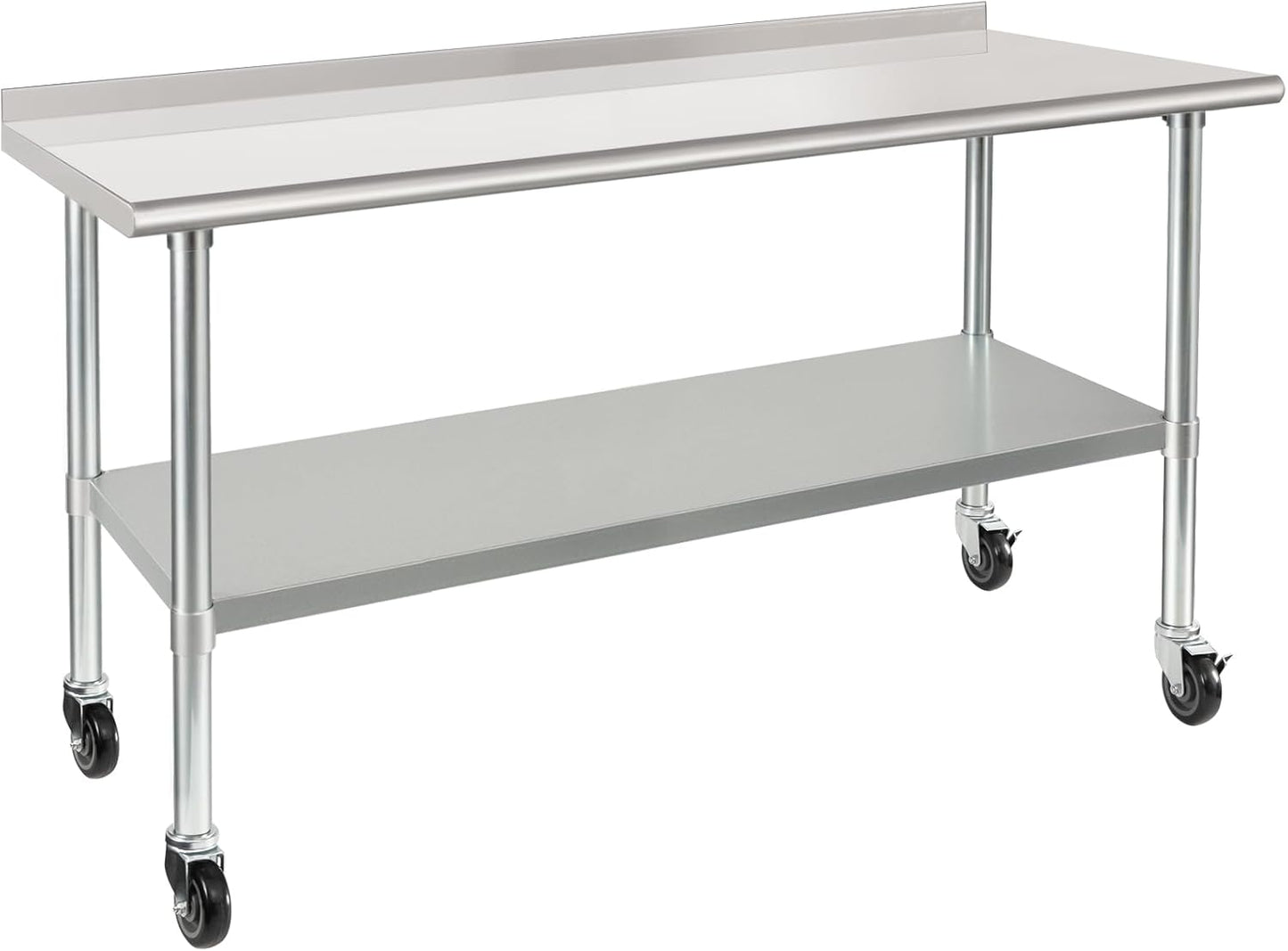 HARDURA Stainless Steel Table 24 x 60 Inches for Kitchen Use
