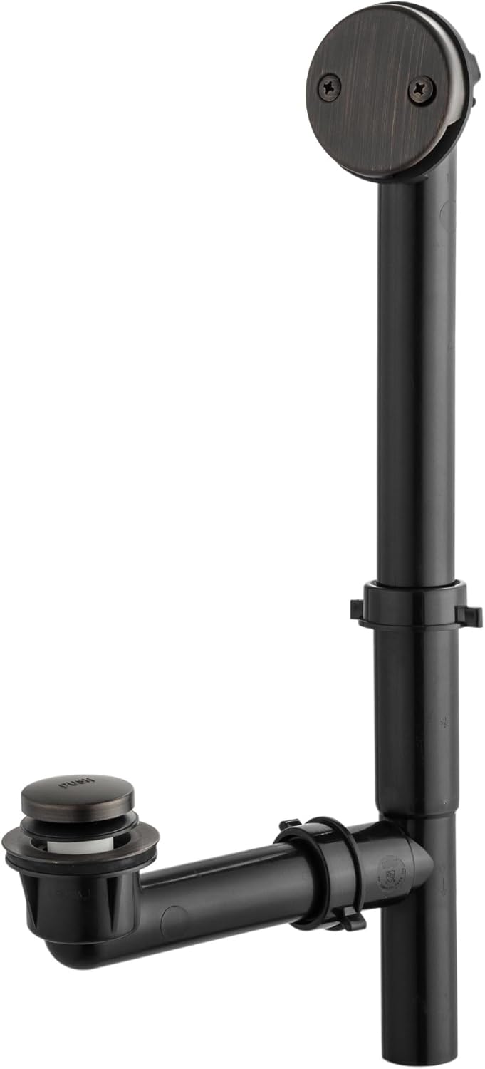 1-1/2 Inch Black Tubular Bath Drain Kit for Easy Installation