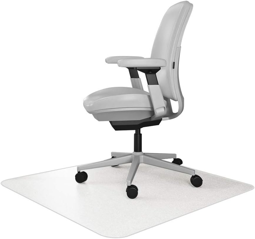 Clear Office Chair Mat - Grip for Low Pile Carpet, 30x48, USA Made