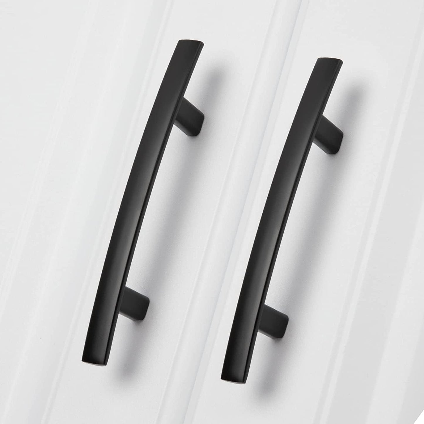 Black Cabinet Pulls 25 Pack with 3 Inch Hole Centers for Kitchen