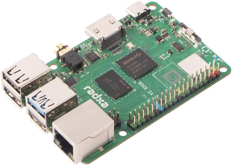 Radxa Rock 2A Single Board Computer with 4K HDMI and Gigabit Ethernet