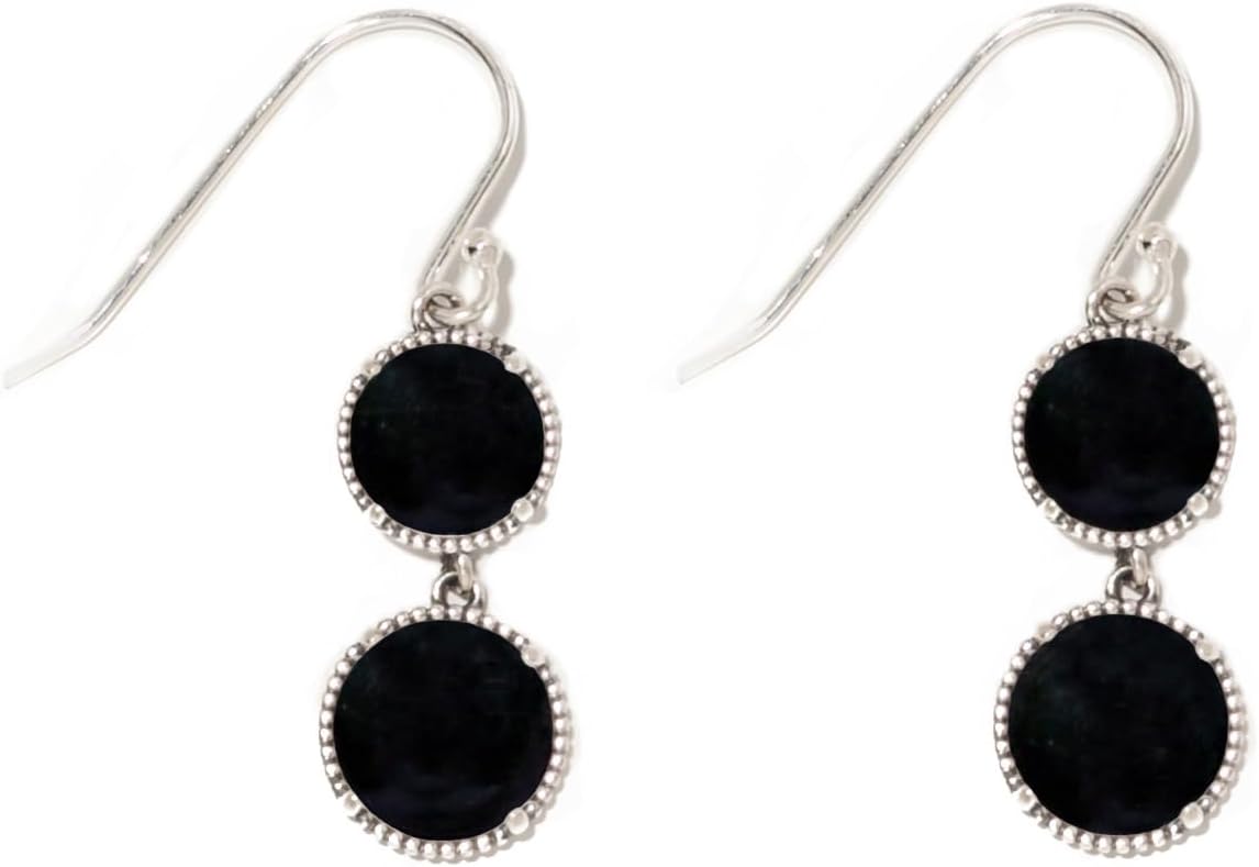 Handmade Vintage Double Take Earrings with Recycled Glass Design