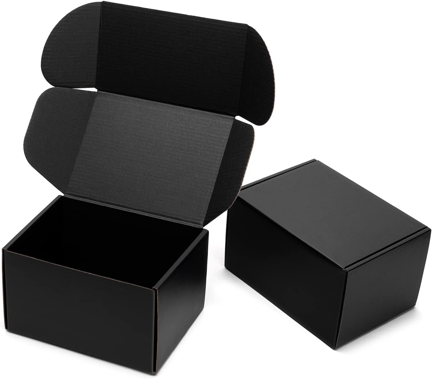7x5x4 Black Shipping Boxes for Small Business Packaging Needs