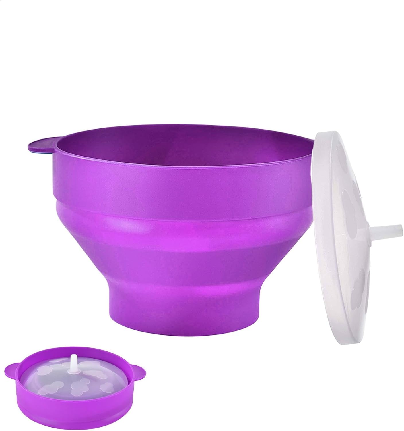 Collapsible Silicone Microwave Popcorn Maker by Huvqianu