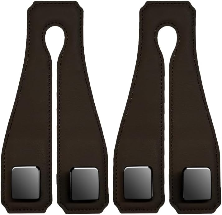 Premium Leather Car Purse Hooks - Keep Essentials Handy!