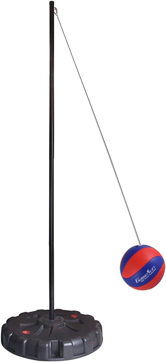 Portable Tetherball Set for Outdoor Fun with Water Base