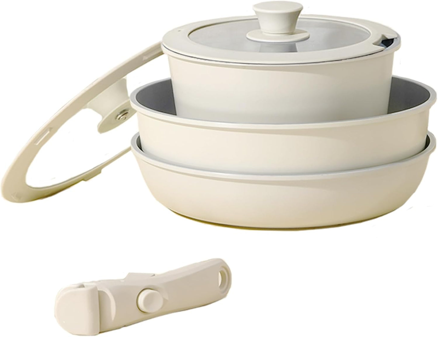 Nonstick Detachable Handle Cookware Set for Healthy Cooking