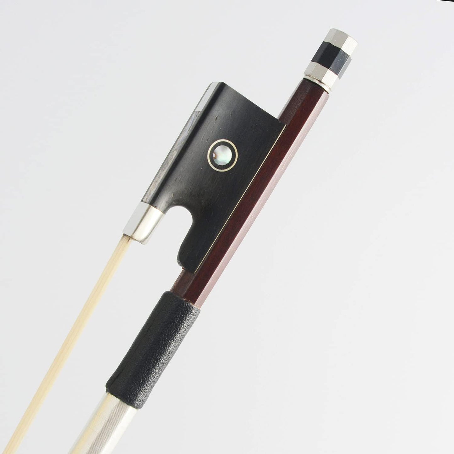 Brazilwood Violin Bow 1/2 Size for Advanced Players with Clean Sound