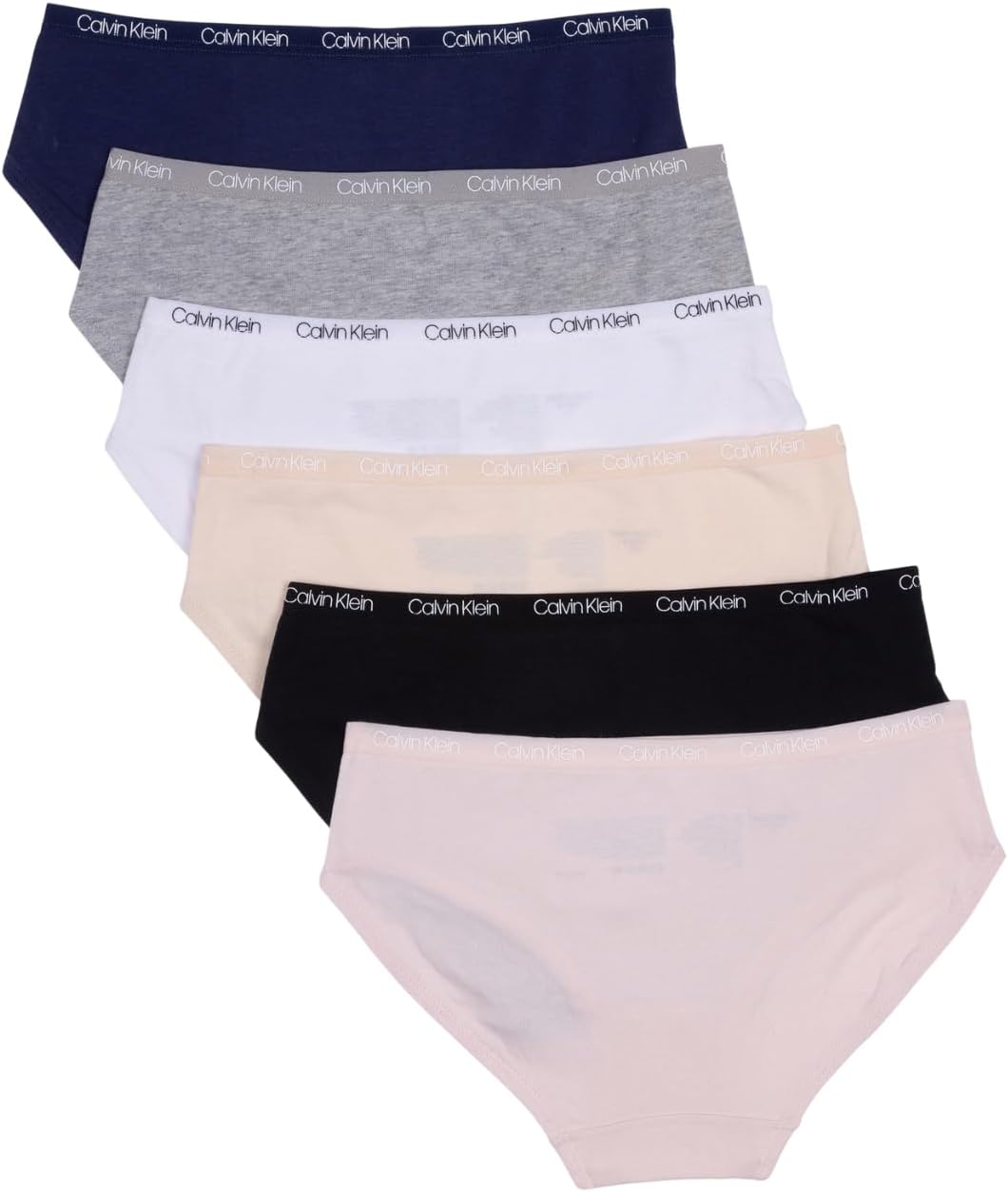 Calvin Klein Girls' Cotton Hipster Underwear 6-Pack for Comfort