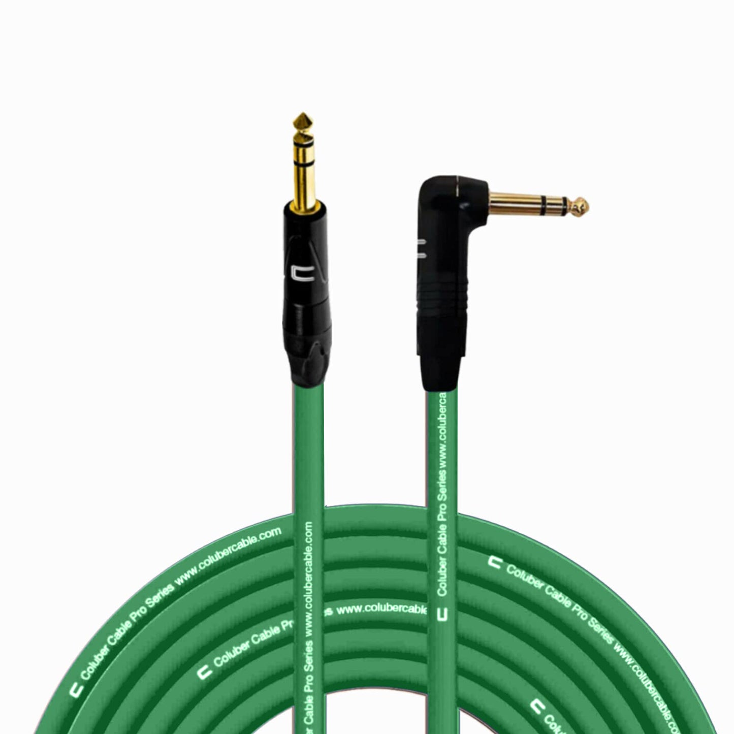 Coluber Cable 1/4 TRS Male to Right Angle 50 Feet for Audio