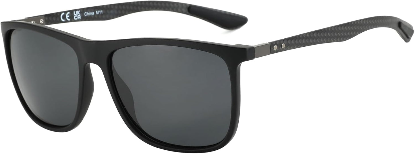 ZENOTTIC Square Polarized Sunglasses for Men with UV400 Protection