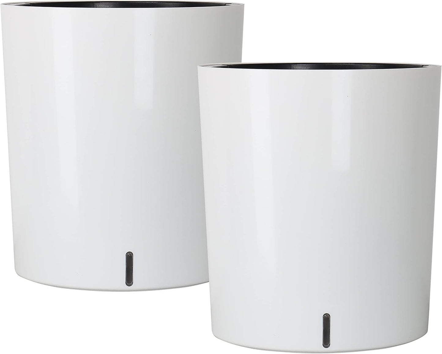 SAROSORA Large Round Self Watering Planter Pot 12.5ft' 2-Pack