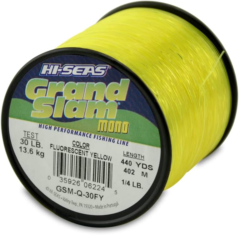 HI-SEAS Grand Slam Fishing Line - Superior Strength & Durability in Multiple Colors