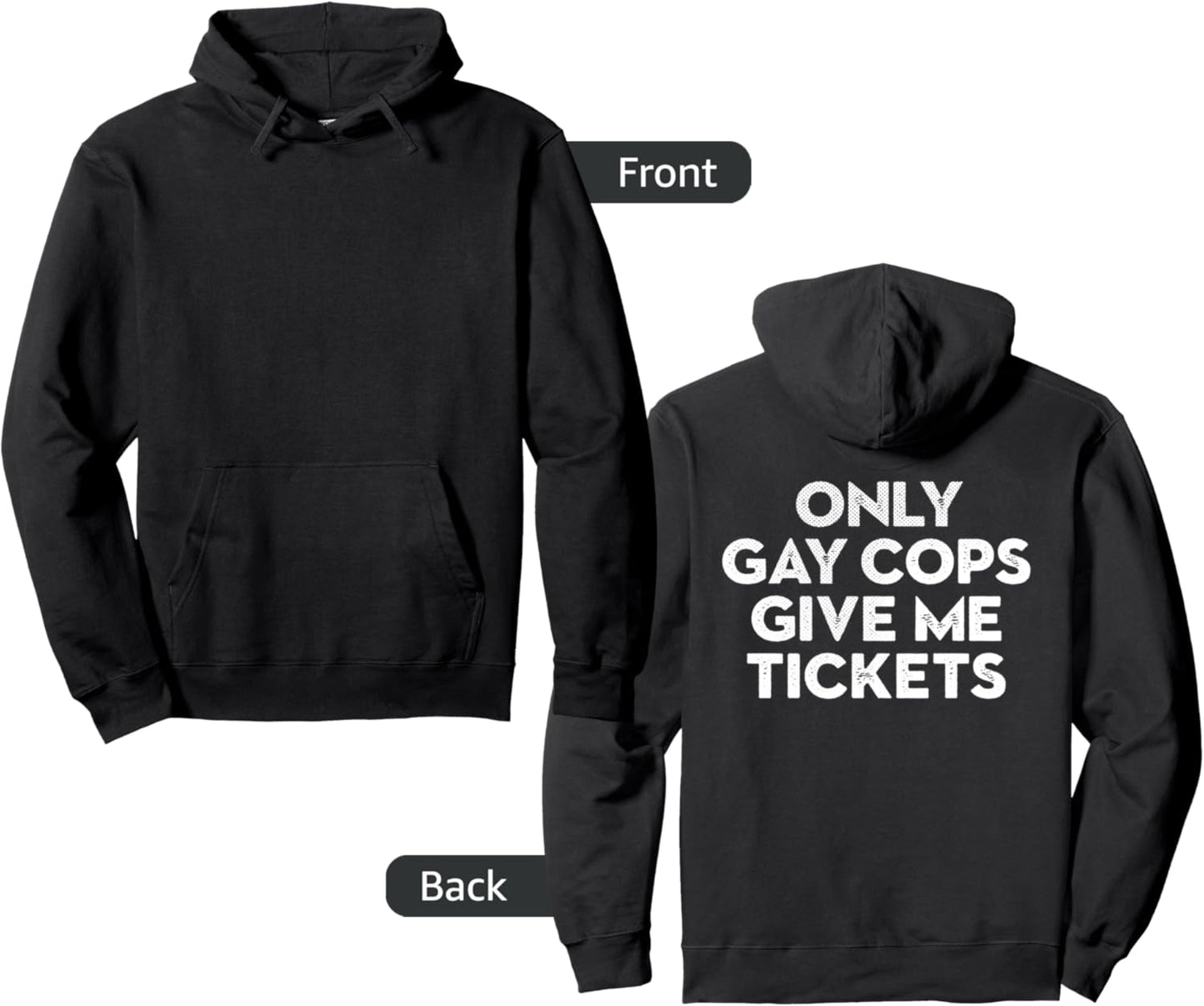 Biker Inspired Hoodie - Stop Tickets Fast!