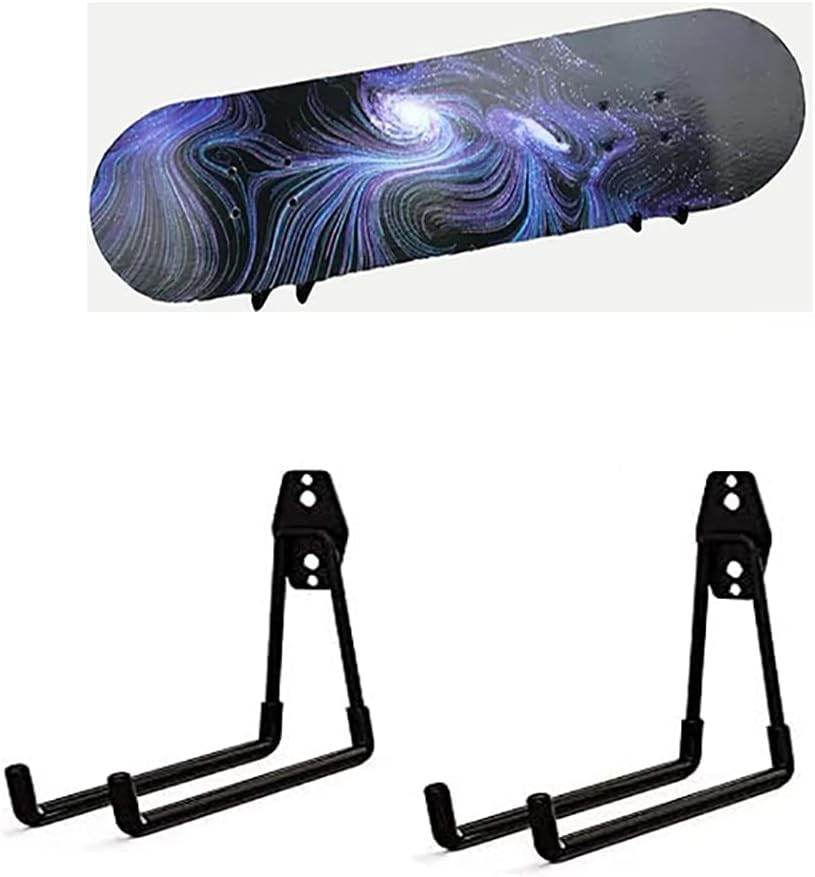 Space-Saving Skateboard & Snowboard Rack Set