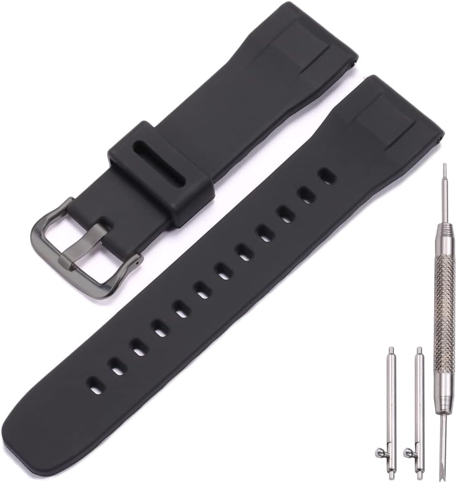 Waterproof Silicone 24mm Quick Release Watch Strap - MCXGL