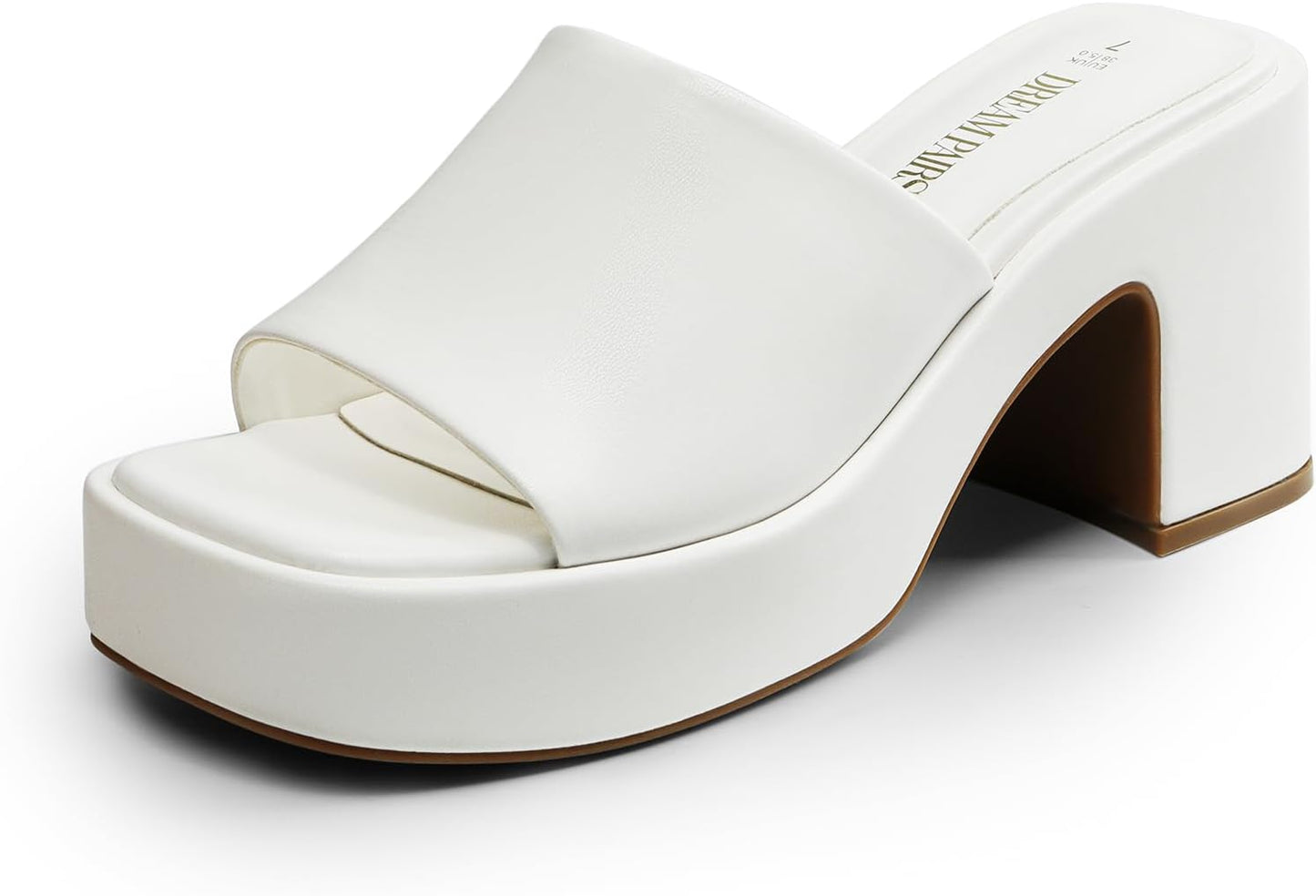 DREAM PAIRS High Chunky Platform Heels for Women Fashion Comfort