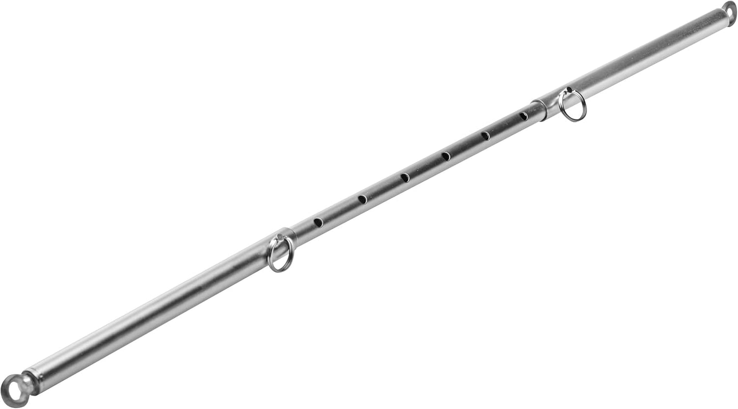 Adjustable Steel Spreader Bar Restraint for Bondage Play