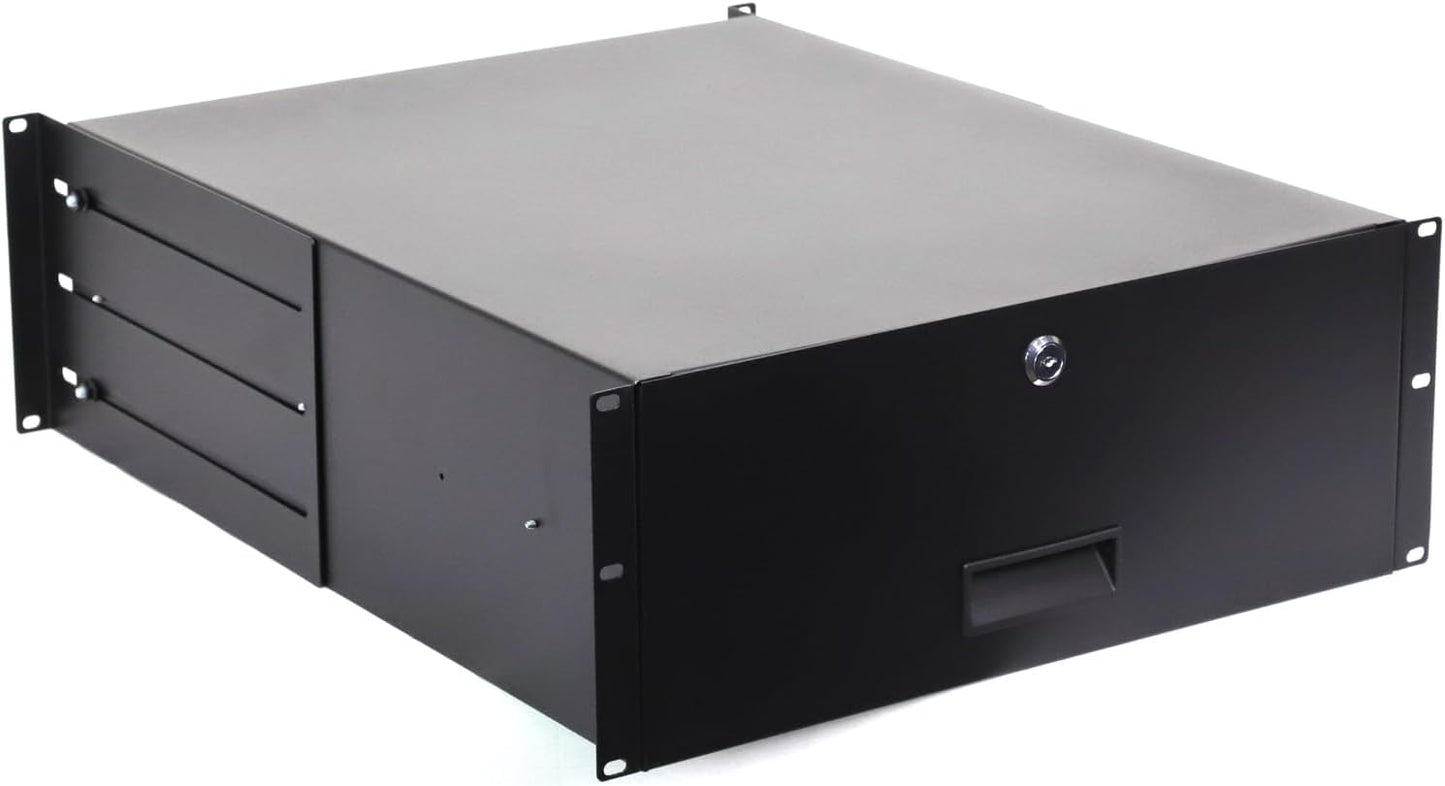 AEONS 4U Server Cabinet Case with Lockable Drawer and Rails