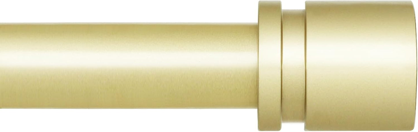 Adjustable Curtain Rods, 16-88 Inches Length, Warm Gold Finish