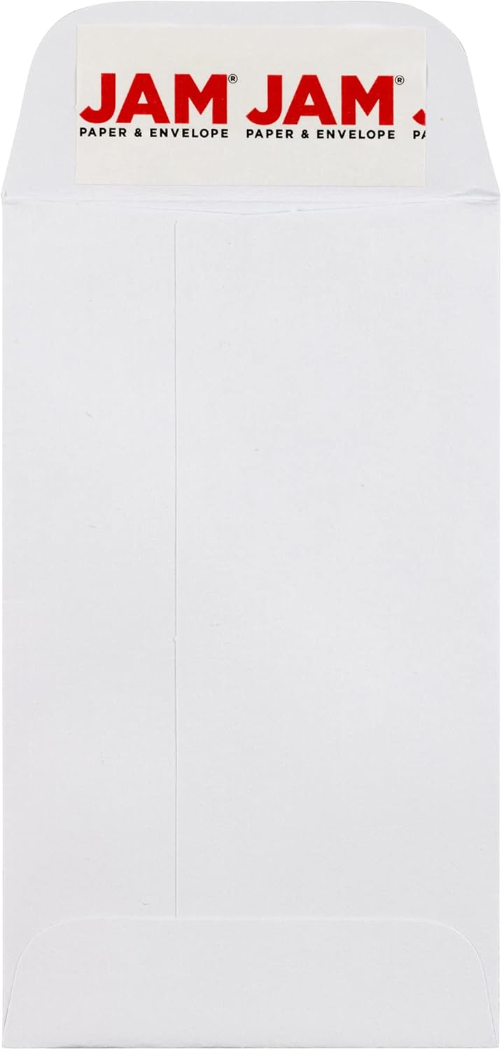 JAM PAPER #3 Coin Business Envelopes for Easy Mailing Needs