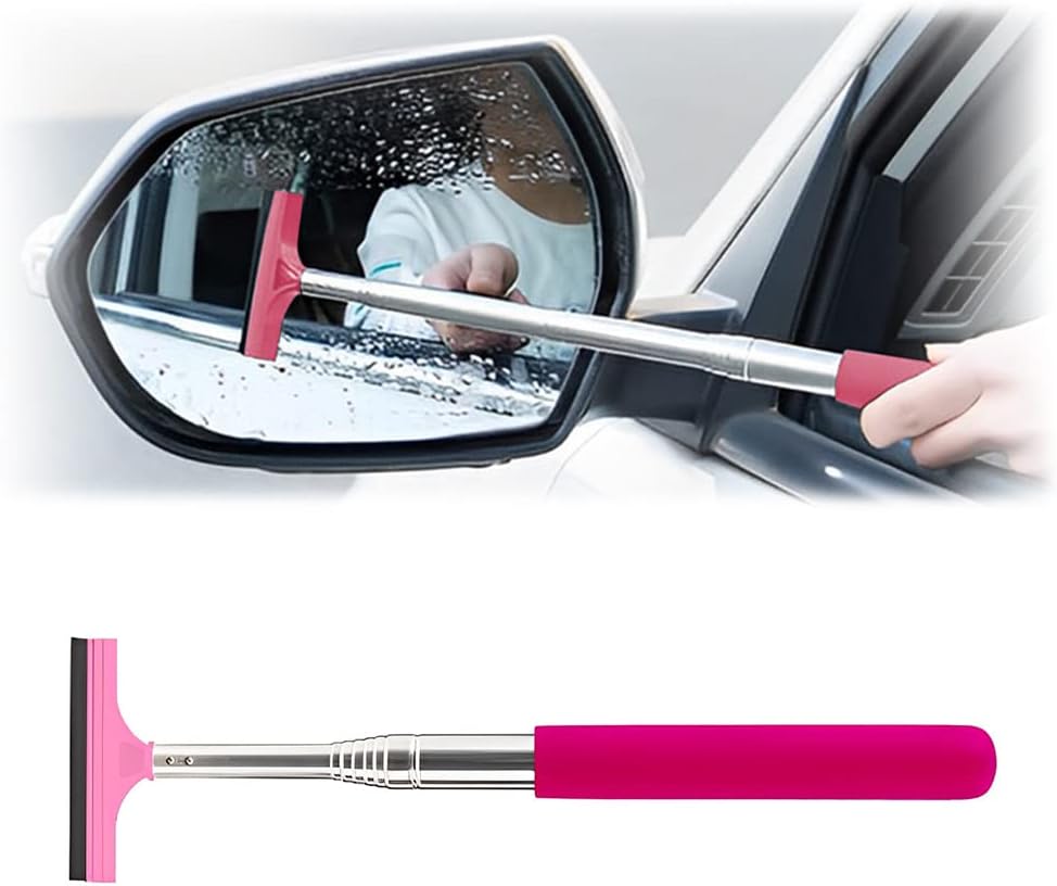 Telescopic Car Mirror Wiper - Clean with Ease!