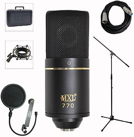 Pro Studio Condenser Mic Bundle - Complete Setup
