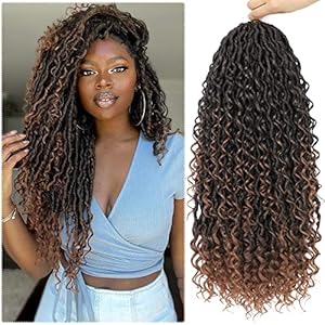 Goddess Faux Locs Crochet Hair for Black Women - 6 Packs 22 Inch