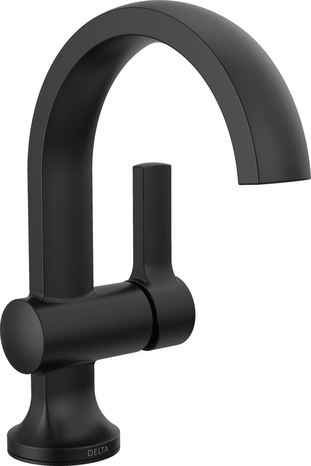 Delta Albion Matte Black Bathroom Faucet for Stylish Vanity