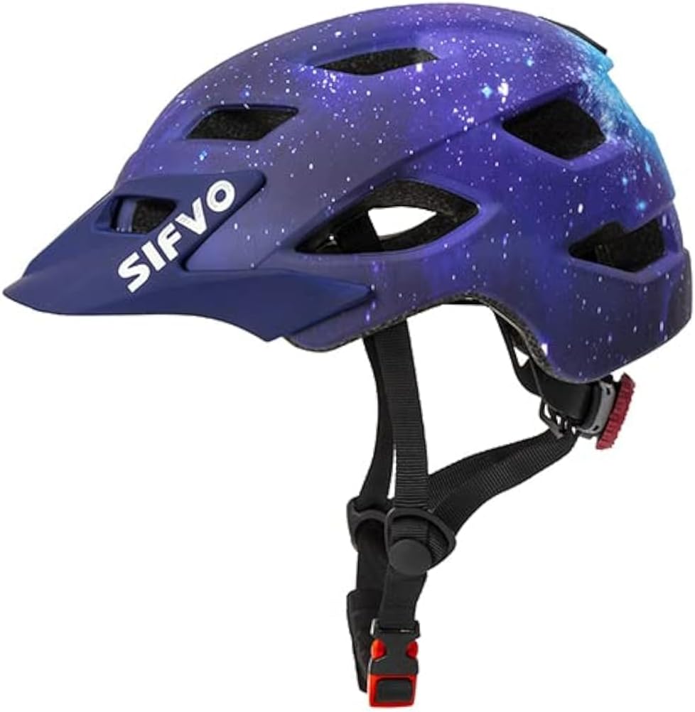 SIFVO Kids Bike Helmet: Cool Visor, Lightweight Fit