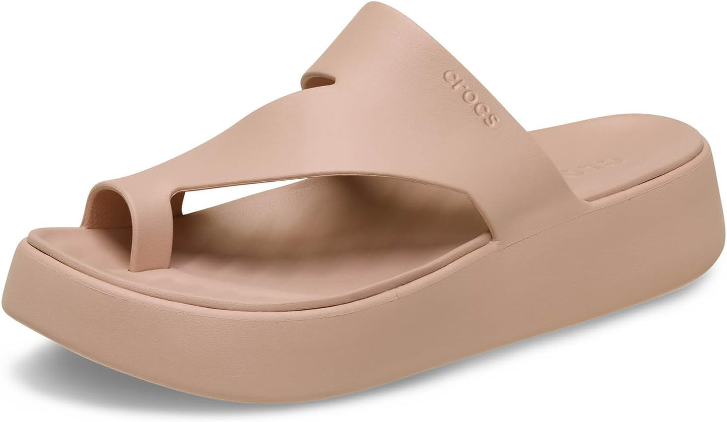 Crocs Women's Getaway Toe Loop Platform Sandals for Comfort