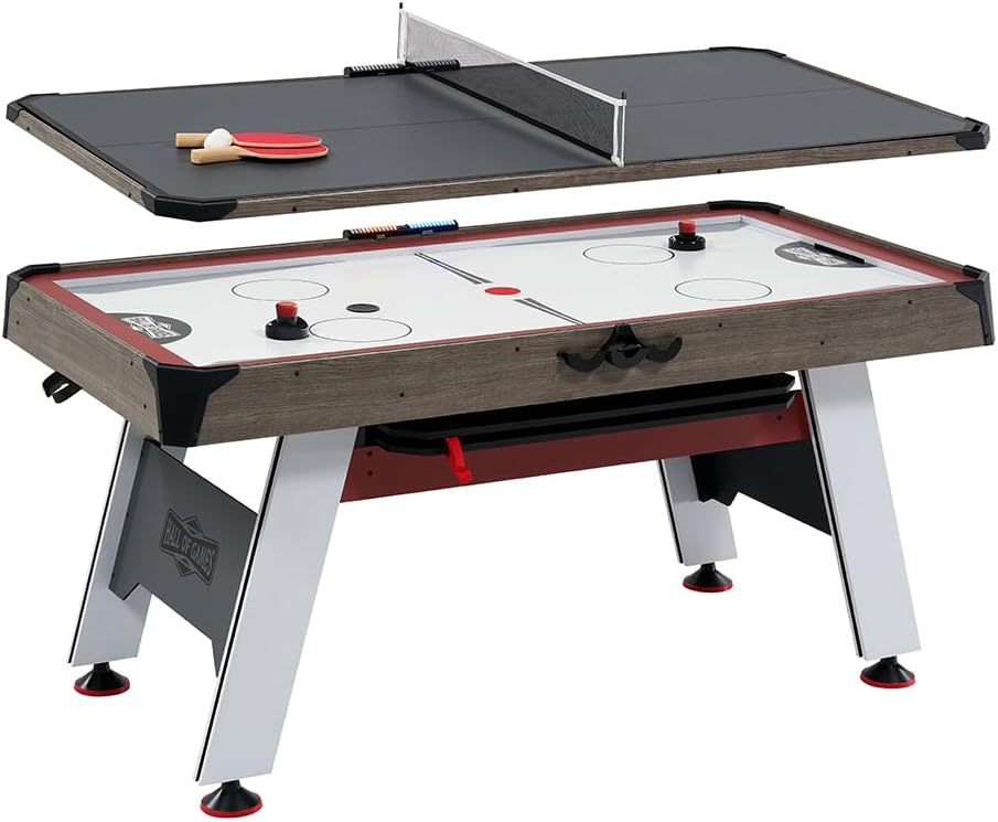 Hall of Games Air Hockey Table for Family Game Rooms Fun
