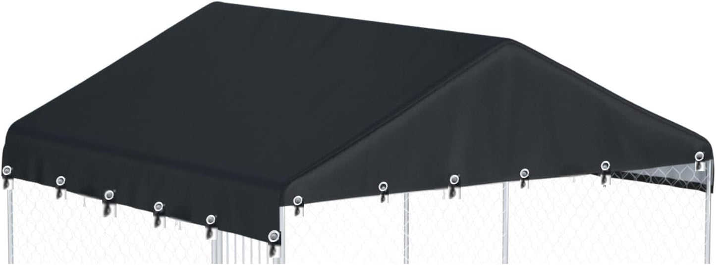 Outdoor Dog Kennel Cover 10ftW x 10ftL Waterproof Oxford Cloth