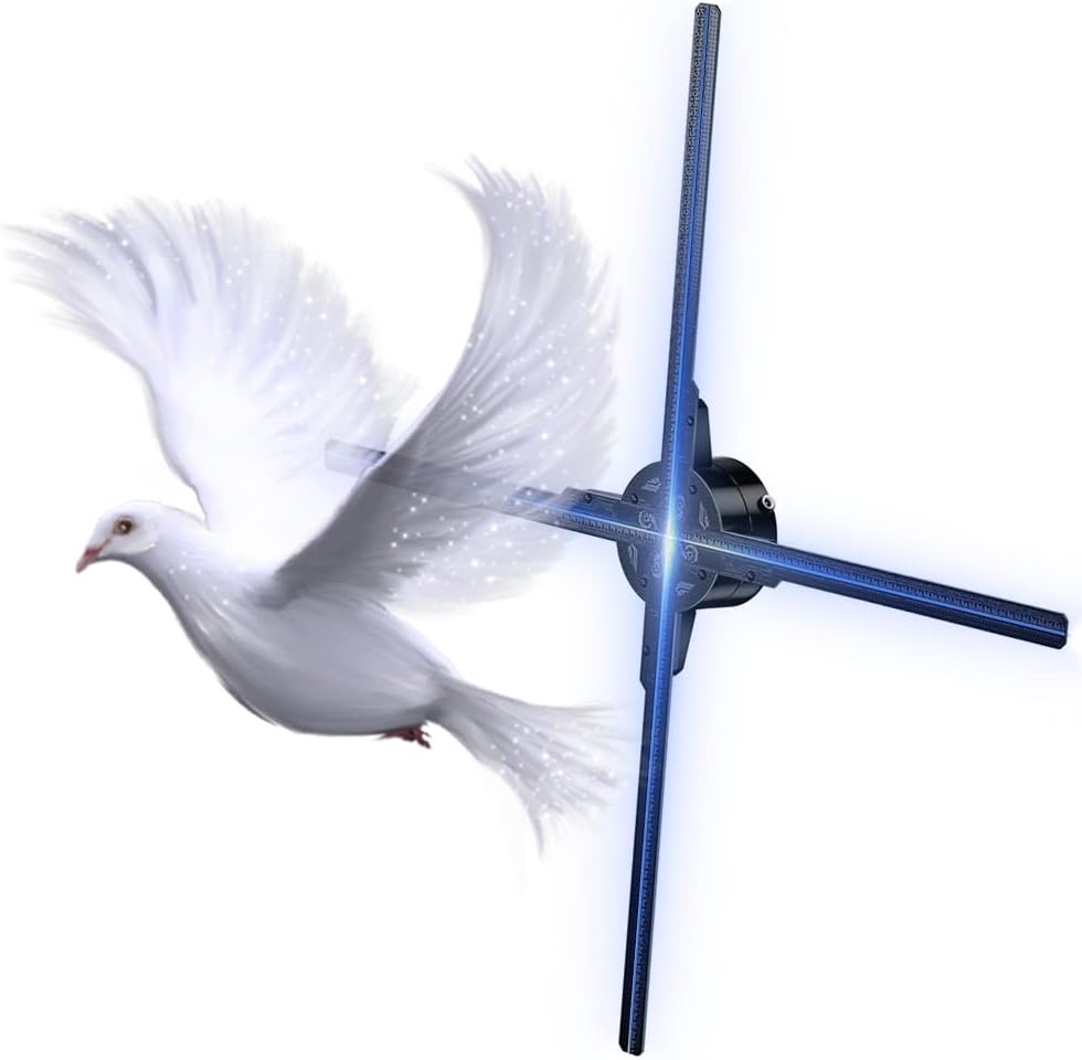 DOEL 3D Hologram Fan: WiFi, Bluetooth, High Pixel