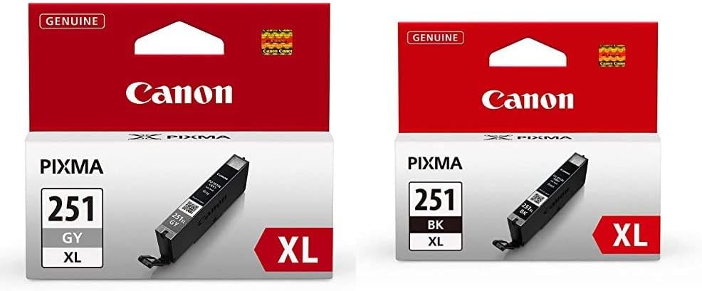 Canon CLI-251XL Gray & BK Compatible Ink Cartridges Review