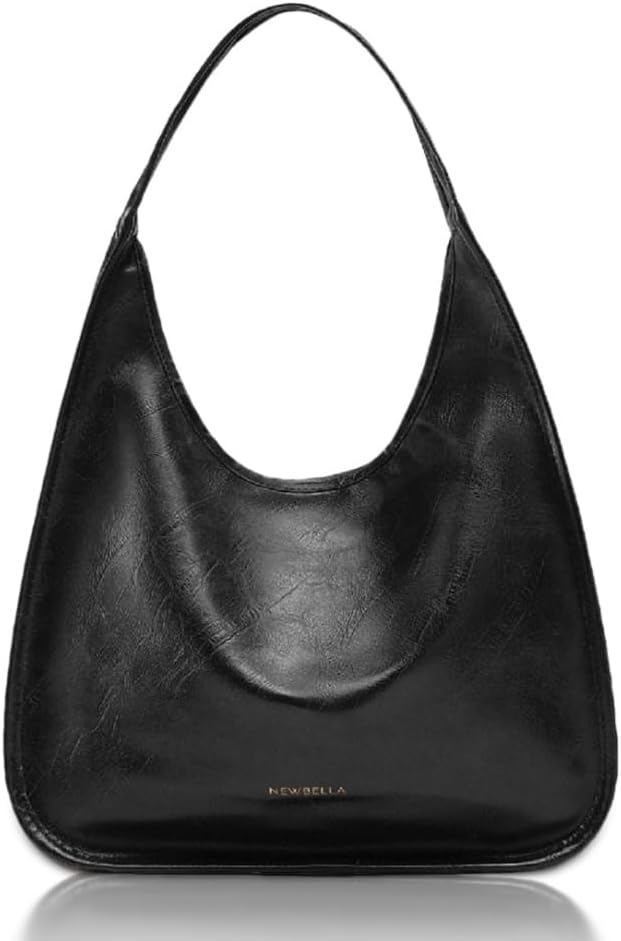 Women's Hobo Purse - Spacious Faux Leather Shoulder Bag